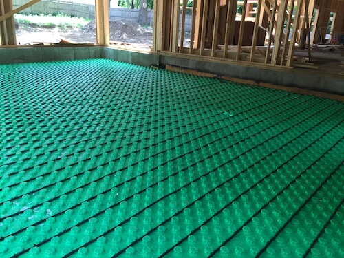 garage radiant flooring